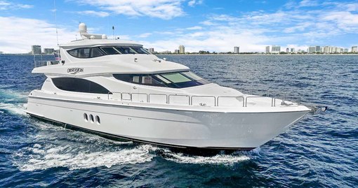 80' Hatteras Enclosed Bridge 2012 Motor Yacht "Obsession"